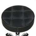 thumbnail image 2 of Hydraulic Round Rolling Salon Stool, with Wider Comfy Seat PU Leather, Height Adjustable Swivel Heavy-duty Vanity Stool with Wheels for Facial Spa Massage and Home Office Use (Black), 2 of 4