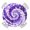 Purple, variant on Summer Palm Leaf Round Tablecloth for 45-54 Inch Tables, Fitted Table Cover with Elastic Edge, Green Tropical Bloom Silhouettes Waterproof Outdoor Table Cloth Protector for Patio Garden Dinner Picnic
