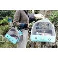 thumbnail image 3 of Halinfer Transparent Portable Adjustable Cockatiel Bird Carrier Bag with Perch & Tray, Side Window, Collapsible, Black, 3 of 5
