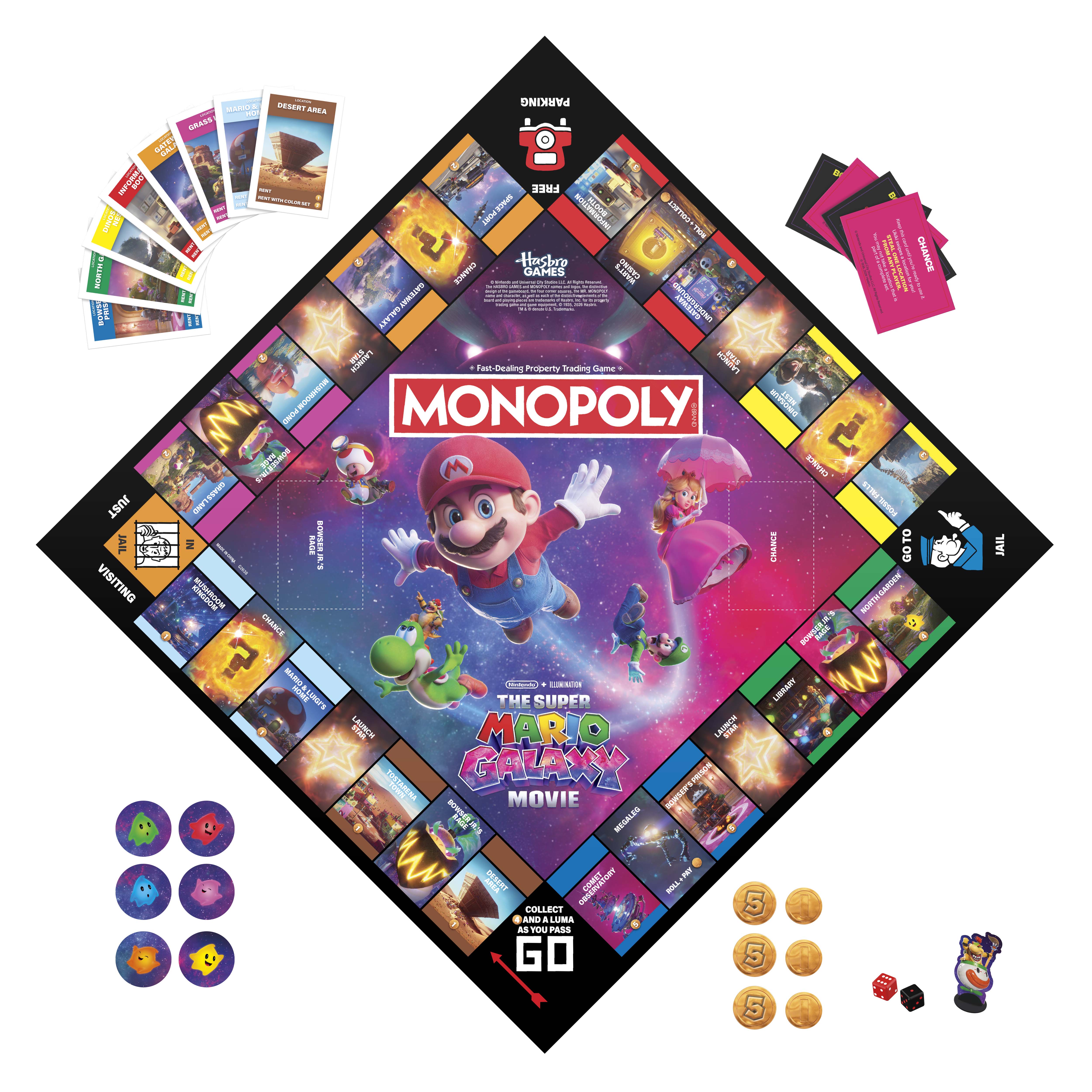 Monopoly Super Mario Galaxy Movie Edition Board Game photo 4