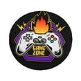 thumbnail image 3 of XMXY Fire Flames Arcade Game Spare Tire Cover, Universal Waterproof Cover for Jeep RV Tire Wheel Protection, 15 inch, 3 of 8
