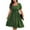 Green, variant on Polka Dot Dresses for Women 2025 Plus Size Square Neck Summer Dress with Belted Flowy A Line Holiday Dresses Loose Short Sleeve Vintage Midi Dress Red XXL