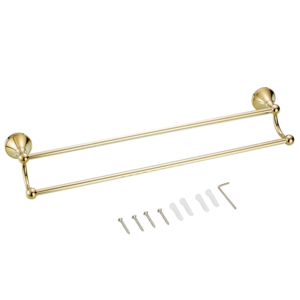 Toallero de pared de latón para cocina y baño. 2 lineas
