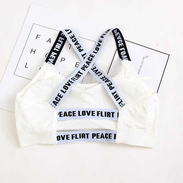 Modal Girls Bra Vest Beauty Back Sling Child Bra Underwear Training Bra for Girls Chest Wrapped Modal Vest Girl Bra for Girlswhite He Qiyong unisex