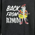 thumbnail image 3 of Disney - Straight Outta Bermuda - Women's Lightweight French Terry Long Sleeve Shirt, 3 of 5