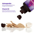 thumbnail image 3 of (2 Packs) Biobor Ashwagandha Gummies, KSM-66 Root Extract with Vitamin D3, Stress & Immune Support (Raspberry, 60ct), 3 of 7