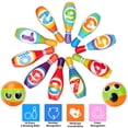 thumbnail image 2 of Juego de bolos para niños, juguetes para niños de 2, 3, 4, 5 años, niños y niñas, 10 alfileres de espuma suave de colores para interiores, 2 bolas de bolos impresas con números, juguetes de Pascua, re, 2 of 7