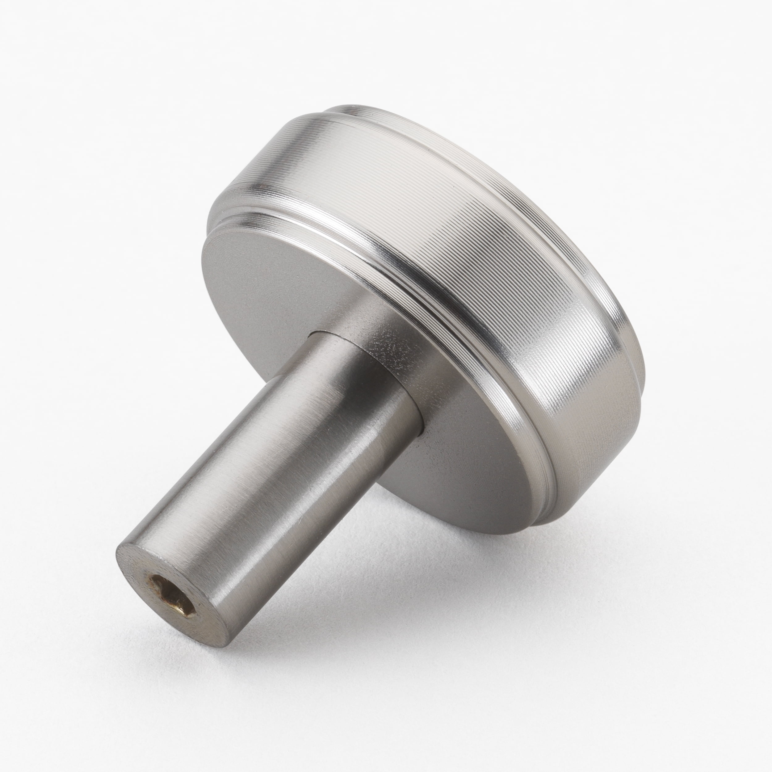 GlideRite 1-1/2 in. Solid Round Cabinet Knob, Satin Nickel