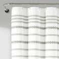 thumbnail image 3 of Breezy Chic Tassel Jacquard Eco-Friendly Recycled Cotton Shower Curtain Navy Single 72X72, 3 of 11