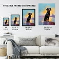 thumbnail image 3 of Rottweiler Puppy Beach Sunrise Dog Portrait Art Print Framed Poster Wall Decor 12x16 inch, 3 of 5