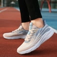 thumbnail image 5 of Daznico Women's Lightweight Running Shoes - Breathable Knit Sneakers for Gym, Walking & Daily Wear,Color:Beige,Size:8, 5 of 9
