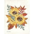 thumbnail image 2 of Baker, Sara 12x14 Gold Ornate Wood Framed with Double Matting Museum Art Print Titled - Sunflower Fall Foliage, 2 of 4
