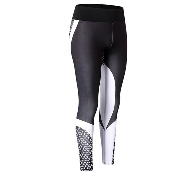 Soidarity Leggings con estampado digital celular para mujer Pantalones deportivos de yoga de cintura alta con levantamiento de glúteos Uniforme atlético negro S Soidarity FS8678-05