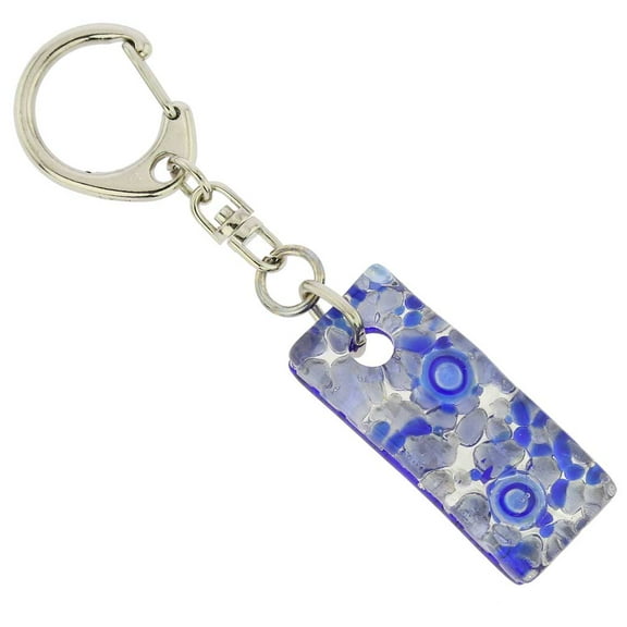 GlassOfVenice Murano Glass Colors Stick Keychain - Periwinkle