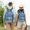 thumbnail image 3 of Salouo Lighthouse in Havana for Travel Backpack for Men Women,Casual Laptop Backpack Daypack Business Work Bag for Travel、Hiking、Weekend -Small, 3 of 5