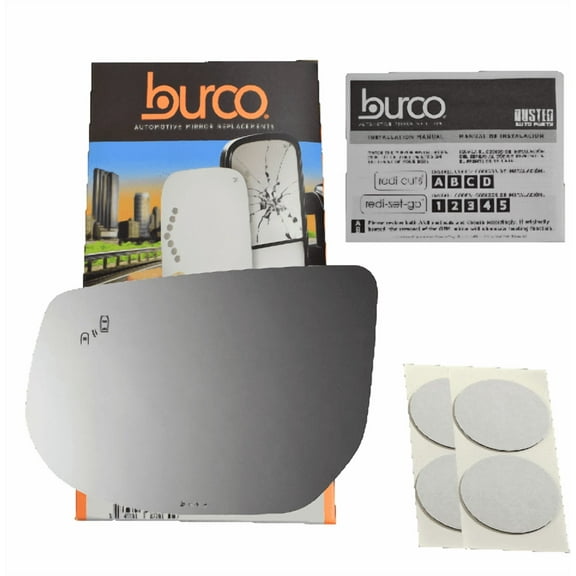 Fits 13-17 Cad XTS Left Driver Mirror Glass Lens w/Blind Spot Icon