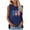 Blue, variant on Spring Tops for Women Womens Tank Tops Women's Fashion Comfortable Independence Day Casual Round NeckTank Print Top Blouse