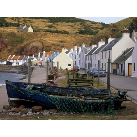 Small Fishing Village of Pennan, North Coast, Aberdeenshire, Scotland, UK Print Wall Art By Patrick