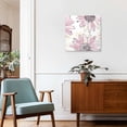 thumbnail image 3 of Framed Canvas Wall Art for Living Room Pink Sunflower Wall Decor, Flower Field Aesthetic Paintings for Bedroom Office Kitchen Bathroom, Ready to Hang Artwork Wall Pictures 8x8 Inch, 3 of 9