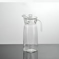 thumbnail image 5 of ACDANC Beverage Pitcher Hot Cold Pitcher Iced Tea Spout Cold Water Pitcher Milk With Handle Indoor Outdoor PC And Lid Cafe Juice Jug White, 5 of 7