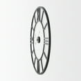 thumbnail image 2 of Mercana Stoke 42L X 2.0W X 42H Black Iron Round Wall Clock, 2 of 8