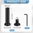 thumbnail image 2 of 10 Sets Binding Post Screw Female M6*35*Φ8 Hex Drive Socket Cap with Wrench, 2 of 7