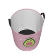 thumbnail image 3 of Daiia Cute Avocado Round Laundry Basket with Handles Thickened Waterproof Circular hamper,Dirty Clothes Storage Basket for Bedroom,Bathroom,College Dorm-Small, 3 of 8