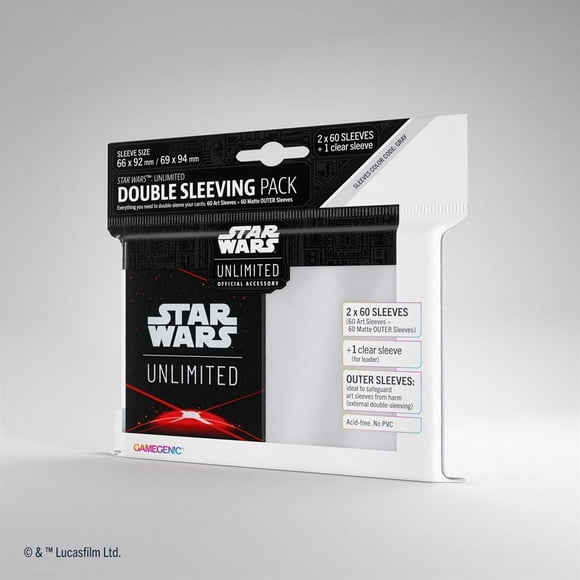 Star Wars: Unlimited Art Sleeves Double Sleeving Pack: Space Red New