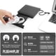 thumbnail image 2 of Unidad externa de CD DVD +/-RW USB 3.0 y USB-C para PC portátil, 2 of 6