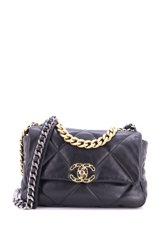 Pre-Owned 19 Flap Bag Quilted Leather Medium By Rebag