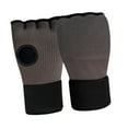 thumbnail image 2 of Siruishop Gants de Boxe Demi-Doigt pour Sparring MMA Muay Thai Gris Foncé, 2 of 8