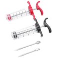thumbnail image 3 of Plastic and Stainless Steel Meat Injector/Sauce/Marinade Basting Injector Syringe with Screw on Meat Needle - Made in Spain - 9.2, 3 of 4
