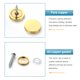 thumbnail image 2 of 4 Uds clavos de tornillo de vidrio gruesos 14/25mm decoración tornillos clavos herrajes para muebles, 2 of 5
