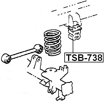 Febest REAR BUMPER SPRING # TSB-738 OEM 48306-35180