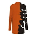 thumbnail image 3 of EGNMCR Cardigan Mode Femme Halloween Imprimé Manches Longues Veste Cardigan Femme Manteau Polyester, 3 of 5