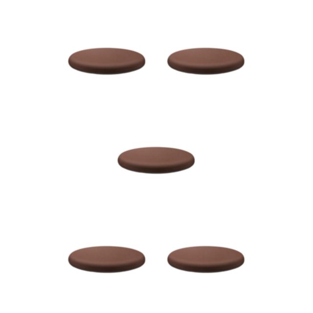 Baohd Chaise Coussin Doux Confortable et Peau Amicale Large Application Ronde Coussin Café 40cm 5Set