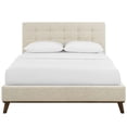 thumbnail image 5 of Modway McKenzie Biscuit Tufted Upholstered Fabric Queen Platform Bed in Beige, 5 of 8