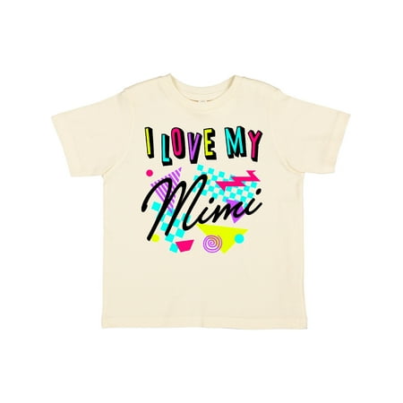 

Inktastic I Love My Mimi- 80s Retro Style Gift Toddler Boy or Toddler Girl T-Shirt