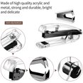 thumbnail image 3 of Office Supplies Set Desk Accessory Kit, Acrylic Stapler Set Staple Remover, Tape Dispenser, Binder Clips, Paper Clips, Ballpoint Pen and Scissor with 1000 Pieces 26/6 Staples (Black), 3 of 6
