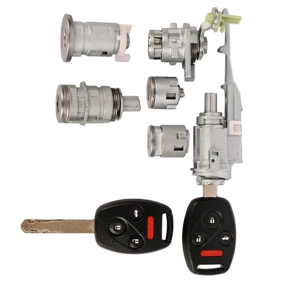 Ignition Switch Door Barrel Trunk Lock W/Keys For Honda Accord 2003-2007