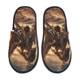thumbnail image 1 of Balery Western Skeleton Cowboy Horse Pantuflas de Casa de Felpa Silenciosas con Diseño Estampado, Zapatillas Cómodas Antideslizantes de Algodón para Interior-Medium, 1 of 8