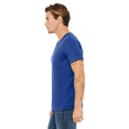 thumbnail image 3 of BELLA + CANVAS Jersey V-Neck T-Shirt for Men, Short Sleeve Cotton Tee, True Royal, Size-S, 3 of 4