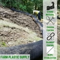 thumbnail image 2 of Farm Plastic Supply - Erosion Control Silt Sock - 8" x 20' - Sediment Filter for Stormwater Drainage, Erosion Control, Drain, Inlets, Catch Basins, 2 of 7