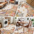 thumbnail image 5 of Easter Area Rugs 4'x6', Washable Small Throw Rugs for Office Bathroom, Spring Watercolor Bunny Flower Leaf Plant Indoor Outdoor Rug Non-Slip Low Pile Carpet Runner Reversible Floor Mats, 5 of 8