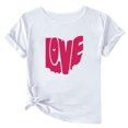 thumbnail image 1 of Camisetas de Manga Corta para Mujeres, Camiseta de Cuello Redondo Impresa de Moda, Primavera Y Verano Casual, 1 of 1