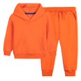 thumbnail image 2 of Afuyipoi Boys and Girls Plain Pullover Hoodie and Cuffed Track Pants Outfit 100% Cotton 2-12Y Orange Size 9, 2 of 6