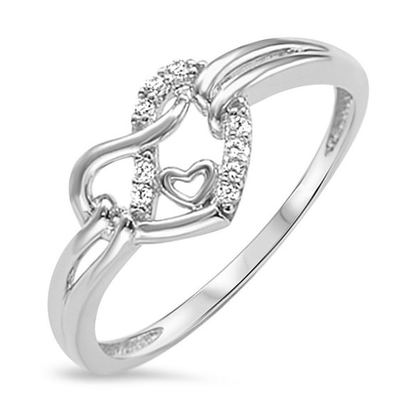 Sterling Silver 925 Heart Ring
