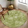 thumbnail image 2 of Round Rug 6Ft Washable Non-Slip, Sage Green Geometric Circle Area Rugs for Living Room Bedroom, Modern Stereotypic Abstract Art Indoor Floor Mats Carpet Runner for Home Decor Aesthetic, 2 of 8