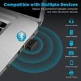 thumbnail image 3 of PENGXIANG Adaptateur USB Bluetooth Dongle USB Récepteur Bluetooth Transfert Sans Fil pour Ordinateur Portable PC Support Windows 10 8 7 Vista/XP Souris et Clavier Casque, 3 of 7