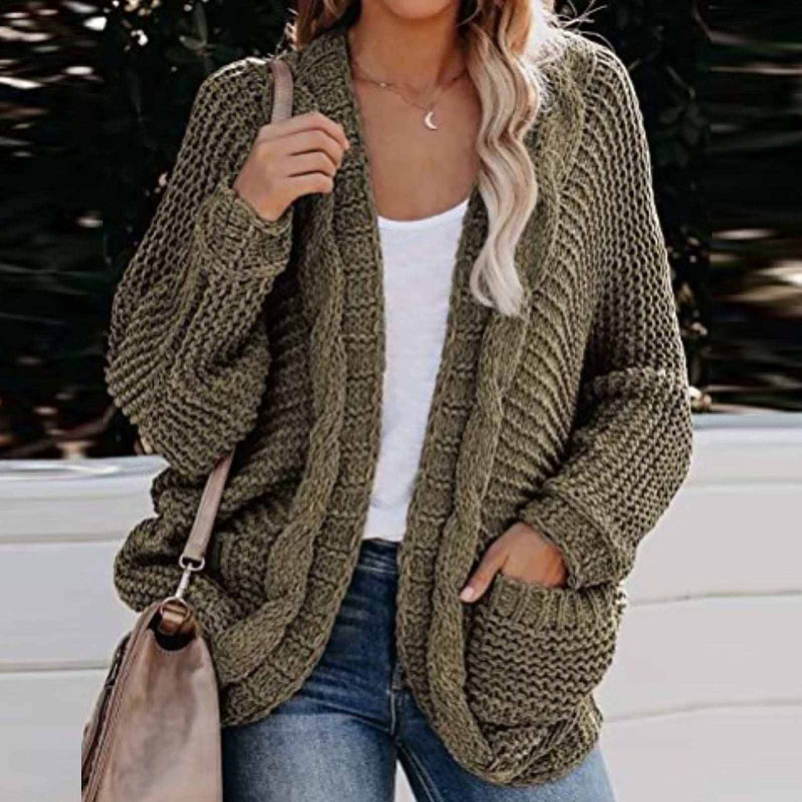 bulky chains cardigan